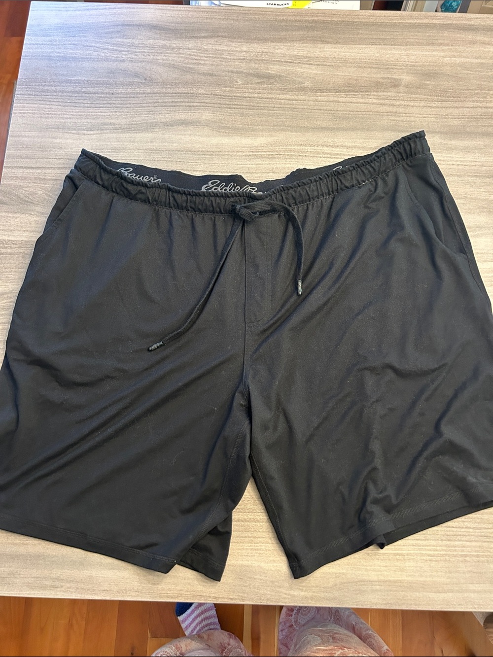 Eddie Bauer Black Men’s Athletic Drawstring Shorts